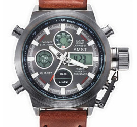 Часы AMST Watch Коричневый (200)