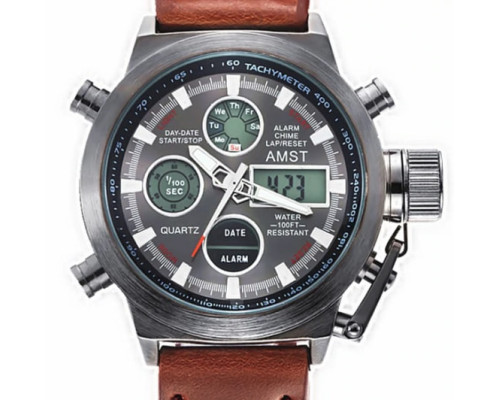 Часы AMST Watch Коричневый (200)