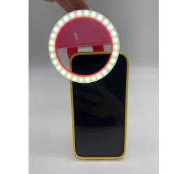 Светодиодное селфи кольцо РОЗОВОЕ Selfie Ring Light (200)