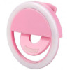 Светодиодное селфи кольцо РОЗОВОЕ Selfie Ring Light (200)