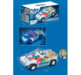 Музыкальная игрушка Машинка с шестеренками Police grar car YJ388-70 (120)