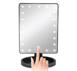 Зеркало для макияжа с LED подсветкой BLACK (36)
