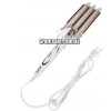 Плойка тройная Kemei JFQ-KM-1010 White/Gold (40)