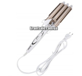 Плойка тройная Kemei JFQ-KM-1010 White/Gold (40)