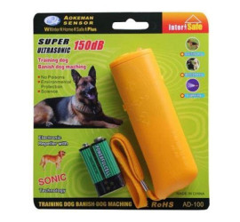 Отпугиватель от собак с батарейкой AD 100 YELLOW (150)