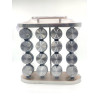 Карусель для специй 16 отсеков Stainless steel and wood (10)
