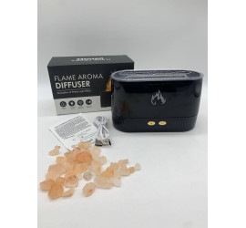 Соляная лампа SALT LAMP WITH ROCKS ночник с имитацией пламени BLACK (40)