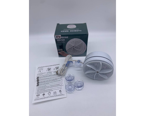 Портативная вращающаяся ультразвуковая стиральная машинка Turbine Wash USB (100)