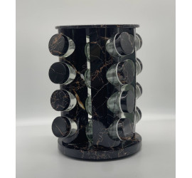 Карусель для специй 16 отсеков Marble BLACK (9)