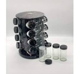 Карусель для специй 16 отсеков Marble BLACK (9)