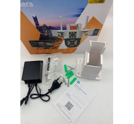Поворотная погодозащитная 4G камера Модель10 V380 Pro V3.1 3 линзы Сирена (24)