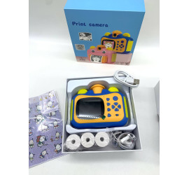 Детский фотоаппарат с мгновенной печатью фотографий Camera printer BLUE (40)