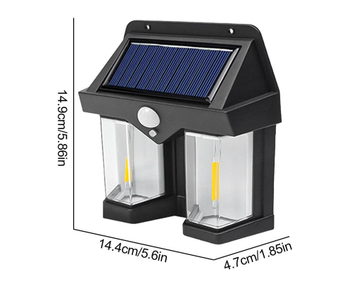 Фонарь на солнечной батарее с датчиком движения Solar Wall Lamp COBA CB-228 (80)