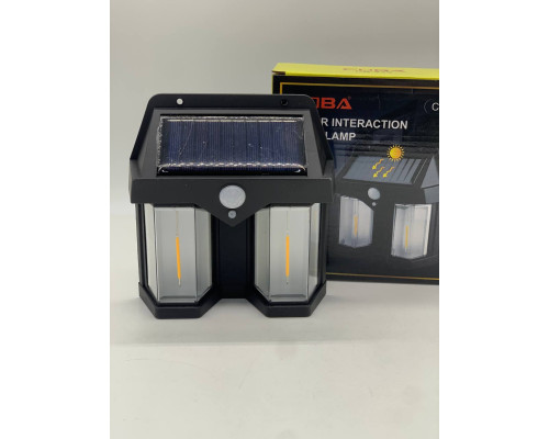 Фонарь на солнечной батарее с датчиком движения Solar Wall Lamp COBA CB-228 (80)