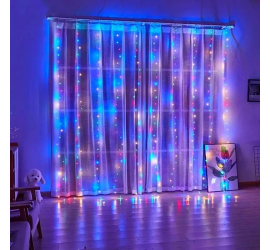 Гирлянда-штора светодиодная 200 LED 3х2 м USB МУЛЬТИК (100)