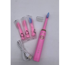 Электрическая зубная щетка SHUKE SK-601 c 4 насадками, 5 режимов роботы PINK (120)