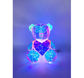 Светодиодный мишка с сердечком Love Bear LED 25см PINK (14)