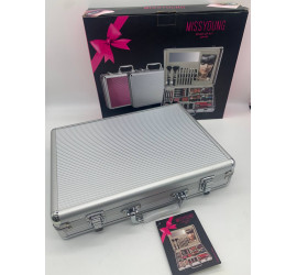 Набор для макияжа в кейсе MISSYOUNG MC1159 Makeup set SILVER (12)