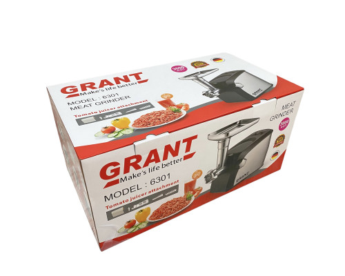 Электрическая мясорубка GRANT 6301 3000W с соковыжималкой для томатного сока (4)